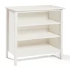 Alaterre Furniture Simplicity Wood 34"H Under-Window 3-Shelf Bookcase, White