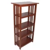 Alaterre Furniture Mission 48" Bookcase, Cherry