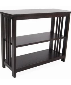 Alaterre Furniture Mission Under Window Bookshelf, Espresso