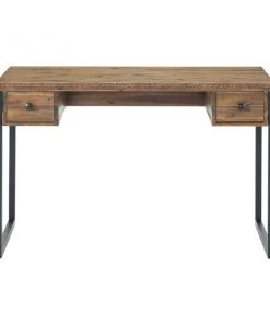 Alaterre Furniture Claremont 48"W Rustic Wood and Metal Desk