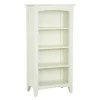 Alaterre Furniture Shaker Cottage 3-Shelf 48" Bookcase, Ivory