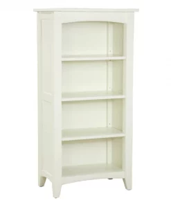 Alaterre Furniture Shaker Cottage 3-Shelf 48" Bookcase, Ivory