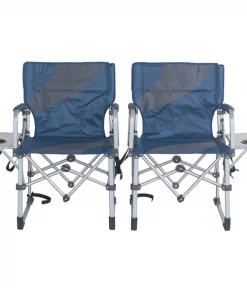Sportsman Series Folding Camping Chairs With Side Table, PK2