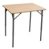 Amerihome Adjstbl Height Folding Bamboo Table W/ Carry Bag, 25.75" L x 17" W