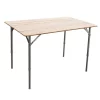 Amerihome Adjstbl Height Folding Bamboo Table W/ Carry Bag, 39.35" L x 25.5" W