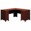 Bush Business Furniture Enterprise 60W x 60D L Shaped Office Desk W/ Drawers in Harvest Cherry