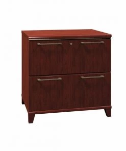 Bush Business Furniture BBF Enterprise Collection 30W 2-Drawer Lateral File in Harvest Cherry