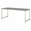 Bush Business Furniture 400 Series 72W x 30D Table Desk W/ Metal Legs in Platinum Gray