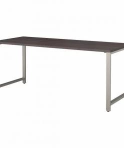 Bush Business Furniture 400 Series 72W x 30D Table Desk W/ Metal Legs in Storm Gray