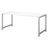 Bush Business Furniture 400 Series 72W x 30D Table Desk W/ Metal Legs in White