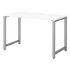 Bush Business Furniture 400 Series 48W x 24D Table Desk W/ Metal Legs in White