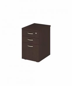 Bush Business Furniture Easy Office 3 Drawer Mobile File Cabinet in Mocha Cherry