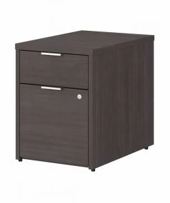 Bush Business Furniture Jamestown 2 Drawer File Cabinet in Storm Gray - Assembled