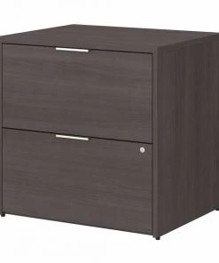 Bush Business Furniture Jamestown 2 Drawer Lateral File Cabinet in Storm Gray - Assembled