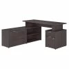 Bush Business Furniture Jamestown 60W L Shaped Desk W/ Drawers in Storm Gray