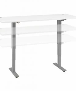 Bush Business Furniture Move 40 Series by 72W x 30D Electric Height Adjstbl Standing Desk, White
