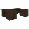 Bush Business Furniture Office 500 72W U Shaped Executive Desk W/ Drawers in Black Walnut