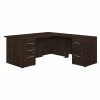 Bush Business Furniture Office 500 72W L Shaped Executive Desk W/ Drawers in Black Walnut