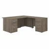 Bush Business Furniture Office 500 72W L Shaped Executive Desk W/ Drawers in Modern Hickory