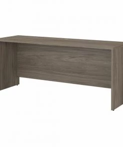 Bush Business Furniture Office 500 72W x 24D Credenza Desk in Modern Hickory