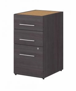 Bush Business Furniture Office 500 16W 3 Drawer File Cabinet in Storm Gray - Assembled