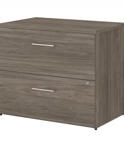 Bush Business Furniture Office 500 36W 2 Drawer Lateral File Cabinet, Modern Hickory - Assembled