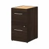 Bush Business Furniture Office 500 16W 2 Drawer File Cabinet in Black Walnut - Assembled