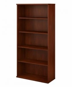 Bush Business Furniture Studio C 5 Shelf Bookcase in Hansen Cherry