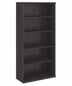 Bush Business Furniture Studio C 5 Shelf Bookcase in Storm Gray