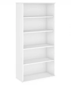 Bush Business Furniture Studio C 5 Shelf Bookcase in White