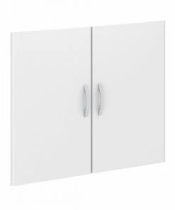 Bush Business Furniture Studio C Bookcase Door Kit in White