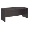 Bush Business Furniture Studio C 72W x 36D Bow Front Desk in Storm Gray