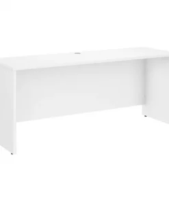 Bush Business Furniture Studio C 72W x 24D Credenza Desk in White
