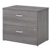 Bush Business Furniture Studio C 2 Drawer Lateral File Cabinet in Platinum Gray