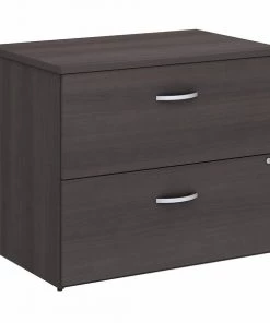 Bush Business Furniture Studio C Lateral File Cabinet in Storm Gray