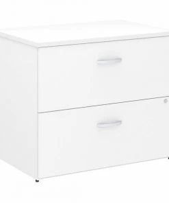 Bush Business Furniture Studio C Lateral File Cabinet in White