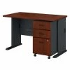 Bush Business Furniture Series A 48W Desk W/ Mobile File Cabinet in Hansen Cherry and Galaxy