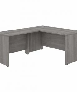 Bush Business Furniture Studio C 60W x 30D L Shaped Desk W/ 42W Return in Platinum Gray