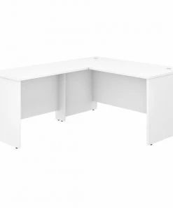 Bush Business Furniture Studio C 60W x 30D L Shaped Desk W/ 42W Return in White