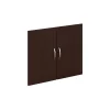 Bush Business Furniture Series C Half-Height 2 Door Kit in Mocha Cherry