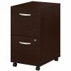 Bush Business Furniture Series C 2 Drawer Mobile File Cabinet in Mocha Cherry - Assembled