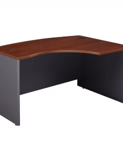 Bush Business Furniture Series C Collection 60W x 43D Right Hand L-Bow Desk Shell, Hansen Cherry