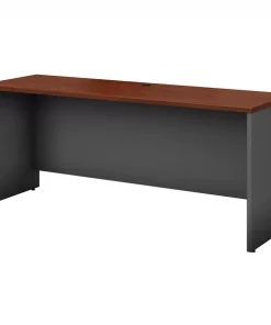 Bush Business Furniture Series C 72W x 24D Credenza Desk in Hansen Cherry