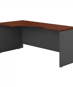 Bush Business Furniture Series C 72W Left Handed Corner Desk in Hansen Cherry