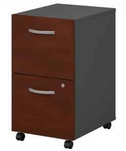 Bush Business Furniture Series C 2 Drawer Mobile File Cabinet in Hansen Cherry - Assembled