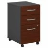 Bush Business Furniture Series C 3 Drawer Mobile File Cabinet in Hansen Cherry - Assembled
