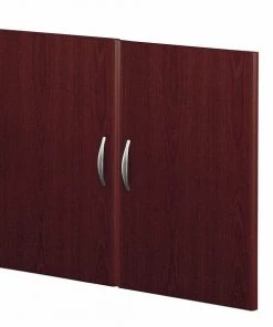 Bush Business Furniture Series C Collection Half-Height 2 Door Kit in Mahogany
