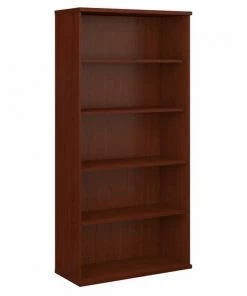 Bush Business Furniture Series C 36W 5 Shelf Bookcase in Mahogany