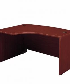 Bush Business Furniture Series C Collection 60W x 43D Left Hand L-Bow Desk Shell in Mahogany