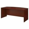 Bush Business Furniture Series C 72W x 36D Bow Front Desk in Mahogany